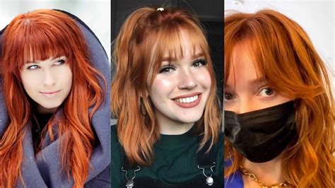 redhead bangs|86 Best Red Hair bangs ideas in 2024 .